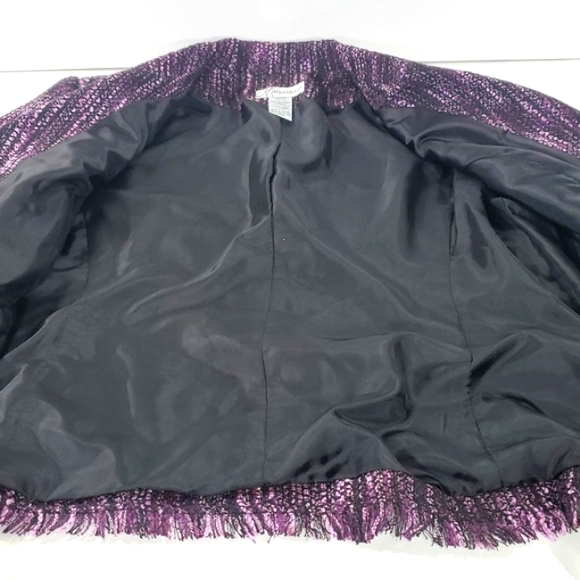 Dressbarn Purple 💜 Women's Blazer Jacket Made In Vietnam Size 14 - Picture 15 of 15